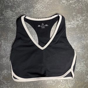 Aerie offline black track sports bra